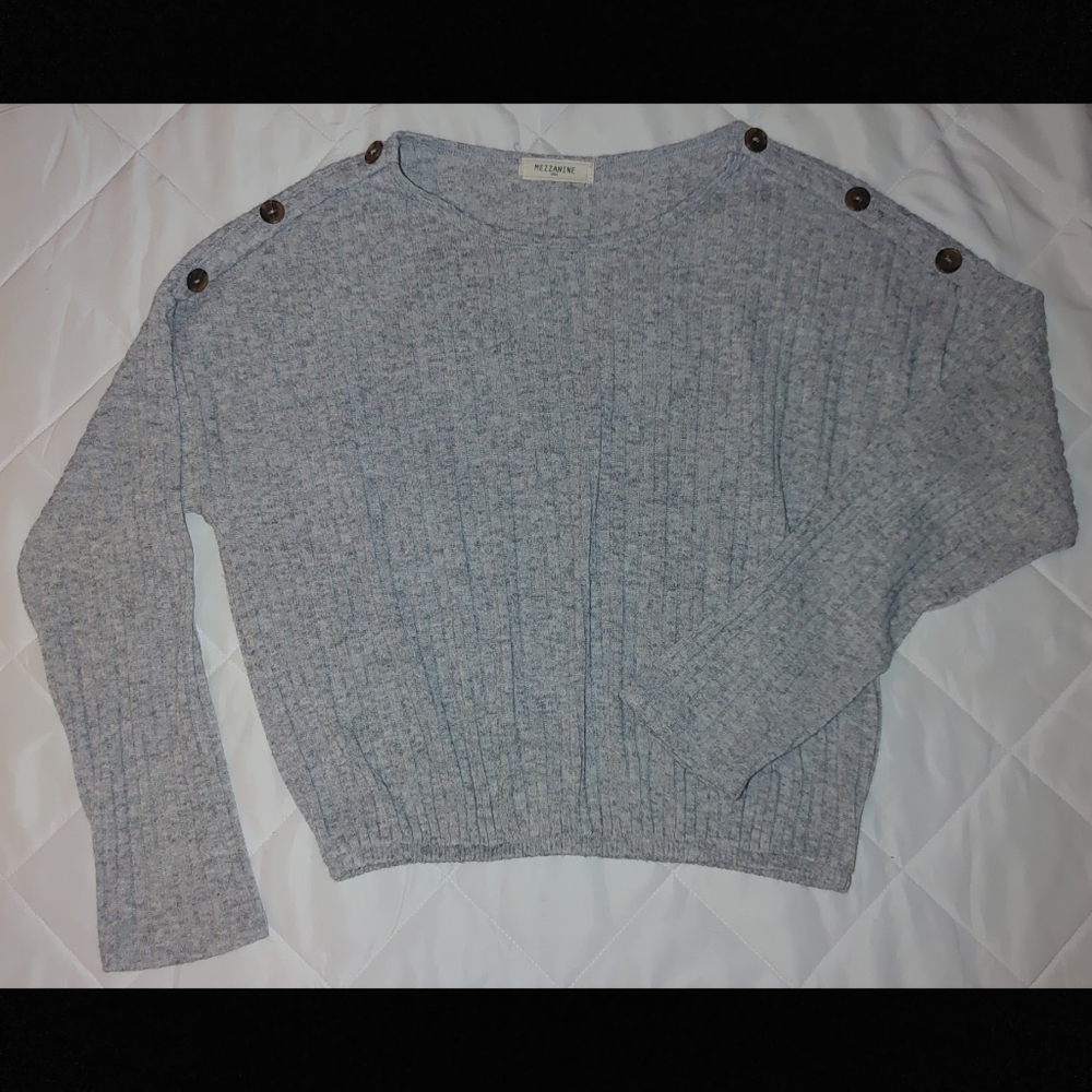 Mezzanine USA Grey Dolman Top Large
